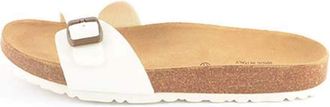Le Clare Pretty Tinta Unita - Womens Cork Sandal with Anatomical Footbed - Color White - Size 7