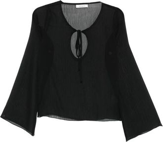 Gimaguas Delia Tie-neck Long-sleeve Top