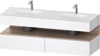 Duravit Qatego Lavabo Encastrado Con Base De Lavabo Consola, - Duravit
