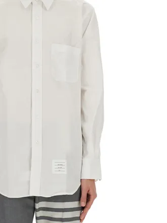 Thom Browne Cotton Button-Down Shirt - White