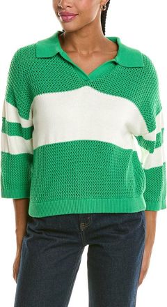 525 america Johnny Collar Mesh Rugby Sweater