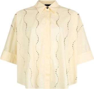 Liu Jo Ca 6345.3 Shirt - Dames - Overhemden - Beige - XS - Overhemden