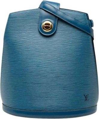 Louis Vuitton Pre-owned Bucket Bags, female, Blue, Size: ONE SIZE Pre-owned Cluny Shoulder Bag
