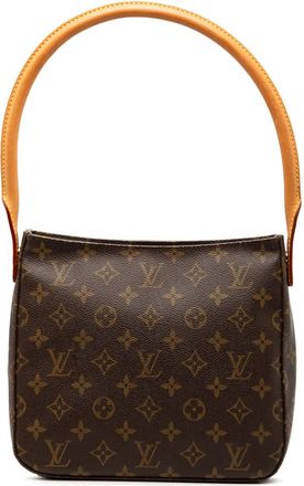 Louis Vuitton Borsa a spalla Looping MM con monogramma 2002 - Marrone