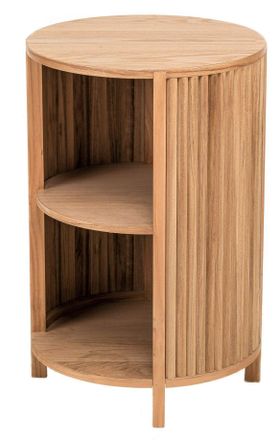 Nordlys Bedside Table Night Stand Natural Wood in Brown