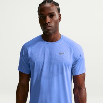 Nike Mens Stride Dri-FIT ADV Short-Sleeve Running Top in Blue | HV5203-494