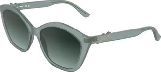 Karl Lagerfeld Kl 6222S 450 Zonnebril - Dames - Zonnebrillen - Blauw - 57 MM - Accessoires