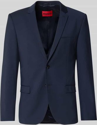 HUGO BOSS Super Slim Fit Anzugsakko aus Schurwoll-Mix Modell ARTIM204X in Marine, Gr&ouml;&szlig;e 52