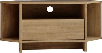 DRAWER Mueble de TV de esquina con 1 puerta en madera L95,7cm - Madera clara
