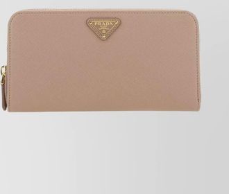 Prada textured leather wallet with gold-tone hardware