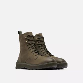 Sorel Hi-Line 2009511 Mens Green Leather Waterproof Ankle Boots RHS7746