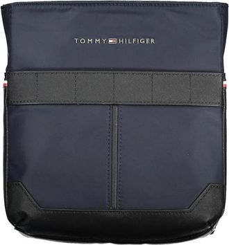 Tommy Hilfiger Blauwe Crossbody Tas met Meerdere Compartimenten - Heren - Schoudertassen - Blauw - ONE Size - Polyester - Tassen