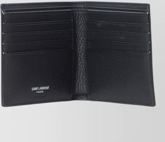Saint Laurent cassandre east west compact bifold wallet