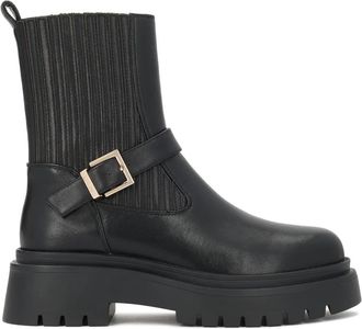 Kazar Minimalistische enkellaarsjes - Dames - Chelseaboots - Zwart - 35 EU - Leer - Schoenen