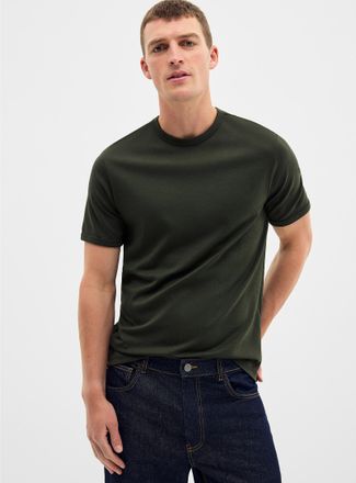Le 31 Mens Dressy Pima cotton jersey T-shirt Standard fit