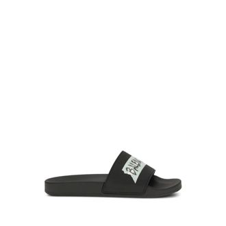 Balenciaga Sliders, male, Black, Size: 11 US Pool Slide