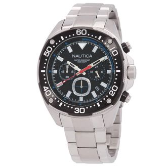 Nautica NCT Blue Sail Chronograph Quartz Black Dial Mens Watch NAPBSF406