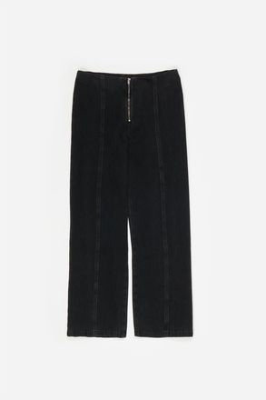 Bimba & Lola Straight Trousers in Washed Black at Nordstrom, Size 40