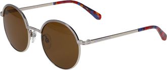 Benetton 7037 813 Womens Sunglasses Silver Size 49
