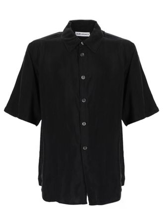 Our Legacy Neutral Short-Sleeved Smooth Cupro Shirt