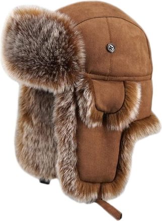 Generic liaddkv Trapper Warm Trooper Hat, Winter Ski Hat, Men and Women, Windproof Winter Hat, Children, 3 Years, brown, One Size