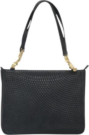 Bally Pre-owned Shoulder Bag - Dames - Vintage Schoudertas - Zwart - ONE Size - Leer - Vintage
