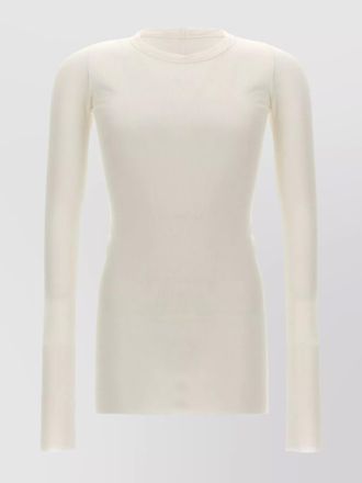 Rick Owens silk ribbed long-sleeve t-shirt