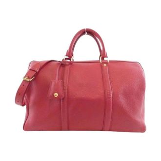 Louis Vuitton Pre-owned Weekend Bags, unisex, Red, Size: ONE SIZE Pre-owned SC Bag Calf Boston Bag
