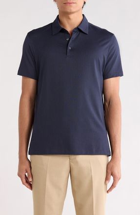 Robert Barakett Skyler Cotton Blend Polo in Dark Caspian at Nordstrom Rack, Size Xx-Large