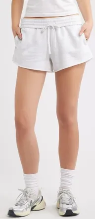 BP. Foldover Fleece Mini Sweat Shorts in Grey Fog Heather at Nordstrom, Size Xx-Small