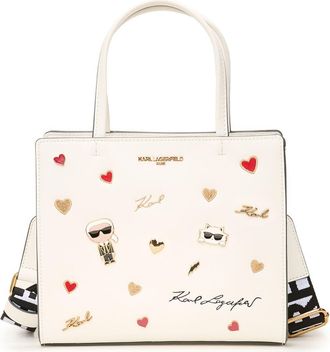 Karl Lagerfeld Maybelle Satchel in Multi/white at Nordstrom