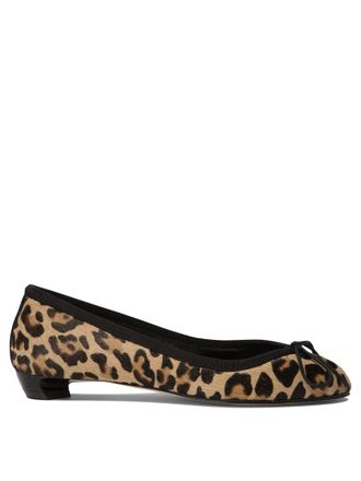 Alexander McQueen Leopard Armadillo Ballerinas