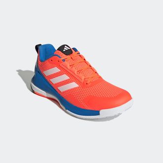 adidas Hallenschuh ADIDAS PERFORMANCE NOVAFLIGHT 2 INDOOR, Herren, Gr. 42,5, orange (team solar orange, zero metallic, bright royal), Synthetik, Textil, Schu