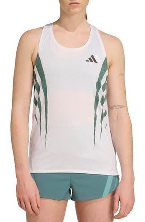 adidas Adizero Climacool Tank in White/Preloved Teal at Nordstrom Rack, Size X-Large