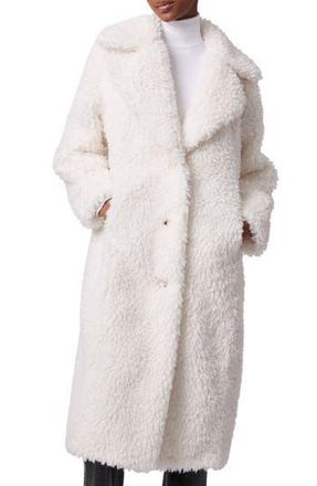 Bernardo High Pile Fleece Coat in White at Nordstrom Rack, Size Medium