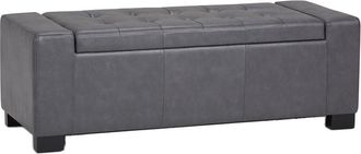 Simpli Home Laredo 51In Contemporary Rectangle Large Storage Ottoman