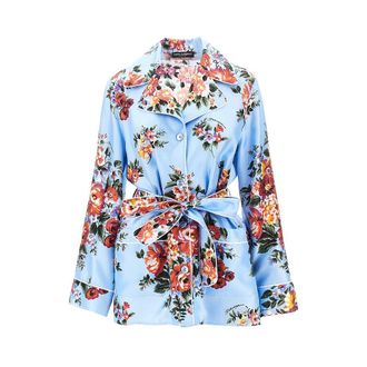 Dolce & Gabbana Flowers print silk Vanity shirt Woman 42