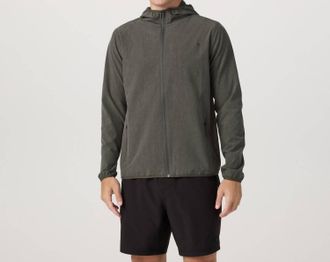 Vuori Clothing Outdoor Trainer Shell Jacket In Root Linen Texture