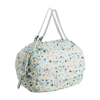 Generic Foldable Reusable Shopping Bags - Tear-Resistant Nylon Fabric | Large Waterproof Work Shoulder Handbag With Compartments | Eco-Friendly Grocery Tote S