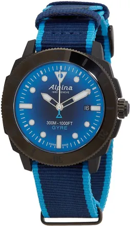 Alpina Alpinia Seastrong Diver Gyre Automatic Blue Dial Mens Watch AL-525LNSB4VG6