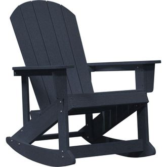 vidaXL Silla Mecedora Adirondack Azul Marino 73.5 X 92 X 90cm Pl&aacute;stico Vidaxl