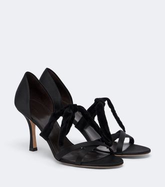 The Row Ella satin sandals