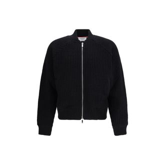 Thom Browne Black Wool Mens Bomber