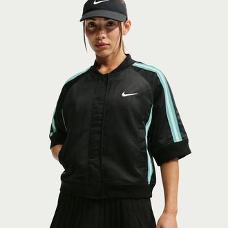 Nike Womens Court Slam Tennis Jacket in Black | IQ2680-010