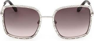Guess Square Sunglasses in Nickeltin /Gradient Smoke at Nordstrom Rack