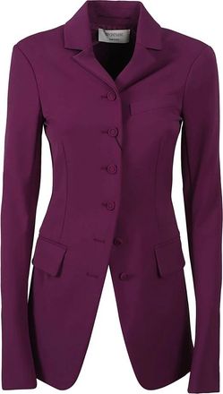 Sportmax Spezie Blazer - Dames - Blazers - Paars - S - Leer - Jassen