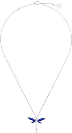 Anapsara Collana Gran Dragonfly in oro bianco 18 carati con diamanti - Argento