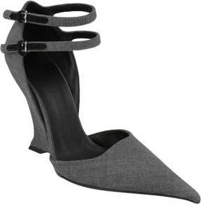 Ferragamo Wedge Heel Pump in Grey at Nordstrom Rack, Size 6.5