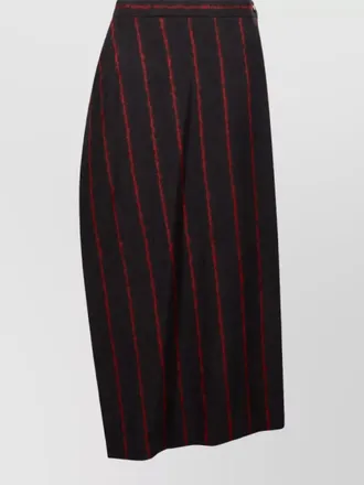 Vivienne Westwood virgin wool pinstripe tartan-check asymmetric maxi skirt