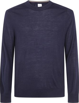 Paul Smith Crew Neck Sweater - Heren - Ronde hals truien - Blauw - XL - Truien & Vesten